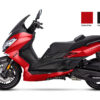 Storm-S 300cc Maxi Scooter color red